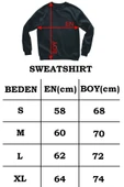 Sweatshirt Kalp Nabız Baskılı Pamuklu kalın ve Yumuşak ürün İçi Şardonlu - 6