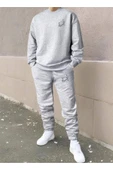 Eşofman Takımı Gezegen Baskılı  Ünisex Kışlık Sweatshirt ve Eşofman Altı 2 li Set Combin Pamuklu - 8