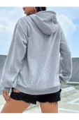 Sweatshirt Kapşonlu Unisex Kışlık kalın Pamuklu, Şardonlu ve Yumuşacık kanguru cepli - 5
