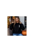Sweatshirt Kaktüs Baskılı Sevgili Combin Pamuklu kalın ve Yumuşak ürün İçi Şardonlu 2 'Lİ Set Takım - 2