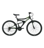 Bisan MTS4300 24 Jant 21 Vites Amortisörlü Dağ Bisikleti 40cm Siyah - Yeşil - 1