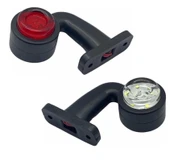 2 Adet 12 Led Boynuz Takoz Lamba 12-24 Volt Kırmızı Beyaz thumbnail 2