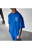 İTALY milli takım tasarım Baskılı özel Unisex Tshirt - 1