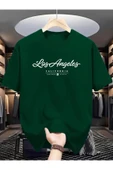 Los Angels GoldenState Baskılı Oversize Tshirt - 1