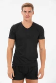 YILDIZ 127 ERKEK MODAL SÜPER İNCE KISA KOL V YAKA ATLET TEKLİ thumbnail 1