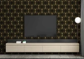 3 Boyutlu Siyah Altın Duvar Kağıdı thumbnail 3