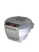 Hobby Life Tick Tock Hava Sızdırmaz Saklama Kabı 3'lü Set 3 x 250 ML Beyaz - 3