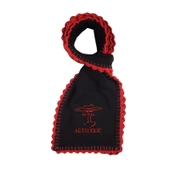 Artoholic siyah polar nakışlı atkı - 1