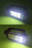 Yan Panelli Powerbank Özellikli 3 Modlu Solar Panelli Şarjlı Güneş Enerji Suya Dayanıklı Kamp Feneri - 7