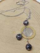 Spektrolit Taşı Zincirli Kolye (15390) thumbnail 3