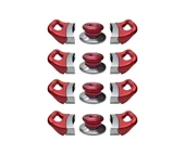 Tencere Tava Sahan Kulp ve Kapak Kulpu Kırmızı 4 Set - 1