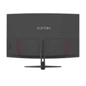 RAYDIN G270VA165C, 27", 1ms, 165Hz, Full HD, HDMI, DP, USB, Hoparlör, VA LED, R1800 Curved, Frameless, FreeSync Gaming Monitör - 2