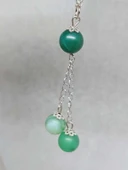 Akik Taşı Yeşil Zincirli Kolye (22415) thumbnail 4