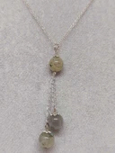 Labradorit Taşı Zincirli Kolye (9300) - 5