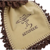 Artoholic camel polar tasarım nakışlı atkı - 4