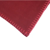 Artoholic bordo polar tasarım nakışlı atkı - 3
