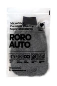 Roro Auto Vezüv Mikrofiber Araç Yıkama Eldiveni Gri - 1