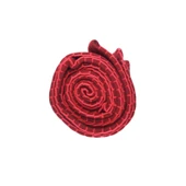 Artoholic bordo polar tasarım nakışlı atkı - 2