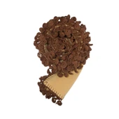 Artoholic camel polar tasarım nakışlı atkı - 3