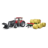 BR03198 Case Optum 300CVX Kepçeli Traktör Ve Balya Taşıma Römorku - 4