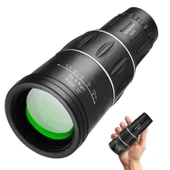 16x52 Optik Lens Monoküler Teleskop Dürbün, Gece Görüşlü Avcılık Ve Kamp Dürbünü + Saklama Kılıfı thumbnail 1