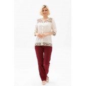 Eliş Şile - Kodu 412-09 - Gülsinem Bluz- 3XL Beden - Krem renk - 2