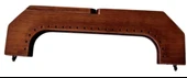 Çanta Aksesuar 25 Cm  Koyu  Renk Dikmeli Ahşap Burs - 1