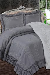 Çeyizdiyarı Angel 3 Parça Kapitone Yatak Örtüsü Takımı Pudra thumbnail 3