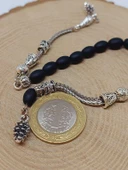 Oniks Taşı Mat Kapsül Kesim Sallamalık Zaza Tesbih 5.5*8mmmm (54650) thumbnail 3