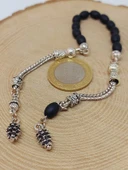 Oniks Taşı Mat Kapsül Kesim Sallamalık Zaza Tesbih 5.5*8mmmm (54650) thumbnail 6