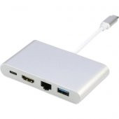 START FC-14 USB3.1 TYPE-C => HDMI+RJ45+USB3.0 +USB3.1 TYPE-CÇevirici Adaptör - 1