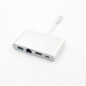 START FC-14 USB3.1 TYPE-C => HDMI+RJ45+USB3.0 +USB3.1 TYPE-CÇevirici Adaptör - 2