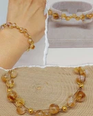 Sitrin Taşı Tasarım Bileklik 6-8mm (55708) thumbnail 1