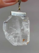 Kristal Kuvars Taşı 925 Ayar Gümüş Aparatlı Kolye Ucu (55716) thumbnail 4