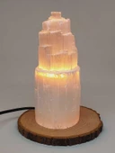 Selenit Kule Doğal Taş Lamba - 20 cm (55754) - 1