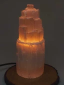 Selenit Kule Doğal Taş Lamba - 20 cm (55754) - 8