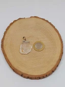 Kristal Kuvars Taşı 925 Ayar Gümüş Aparatlı Kolye Ucu (55716) thumbnail 5