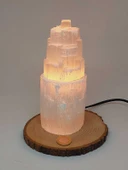 Selenit Kule Doğal Taş Lamba - 25cm (55756) - 7