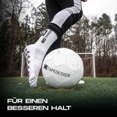 Kaydırmaz Silikon Tabanlı Futbol Çorabı Havlu Taban Dikişsiz Pro Maç Çorabı Sporcu Tozluk Halı Saha - 5