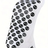 Kaydırmaz Silikon Tabanlı Futbol Çorabı Havlu Taban Dikişsiz Pro Maç Çorabı Sporcu Tozluk Halı Saha - 4