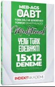 2025 ÖABT MEB AGS Muhtemel Türk Dili Edebiyatı Türkçe Yeni Türk Edebiyatı 15 x 12 Deneme İndeks Akademi - 1