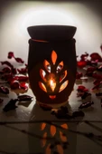 Yaşam Çiçeği El Yapımı Çömlek Buhurdanlık Tütsülük - 3