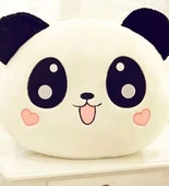 Sevimli Panda Tasarımlı Polar Yastık - 2