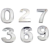 1 Adet 2,5 Cm Plastik Krom Kaplama Kapı - Dolap Numarası - 2