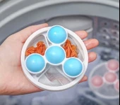 1 Adet Çamaşır Makinesi İçin Peçete -Toz- Evcil Tüyü Toplayıcı Yıkanabilir Tüy Toplayıcı File Aparat - 2