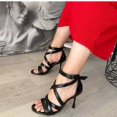 Mariya Siyah Rugan Topuklu Ayakkabı - 4