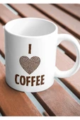 ALPŞAN TİCARET  I Love Coffee Kupa Bardak Kahve Kupa Bardak - 1