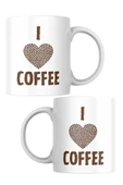 ALPŞAN TİCARET  I Love Coffee Kupa Bardak Kahve Kupa Bardak - 2