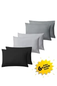 6 Adet 3 Renk Yastık Kılıfı | 50 X 70 Cm - 1
