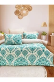 Damask Lastikli Çarşaflı Çift Kişilik Pamuk Nevresim Takımı - 5